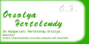 orsolya hertelendy business card